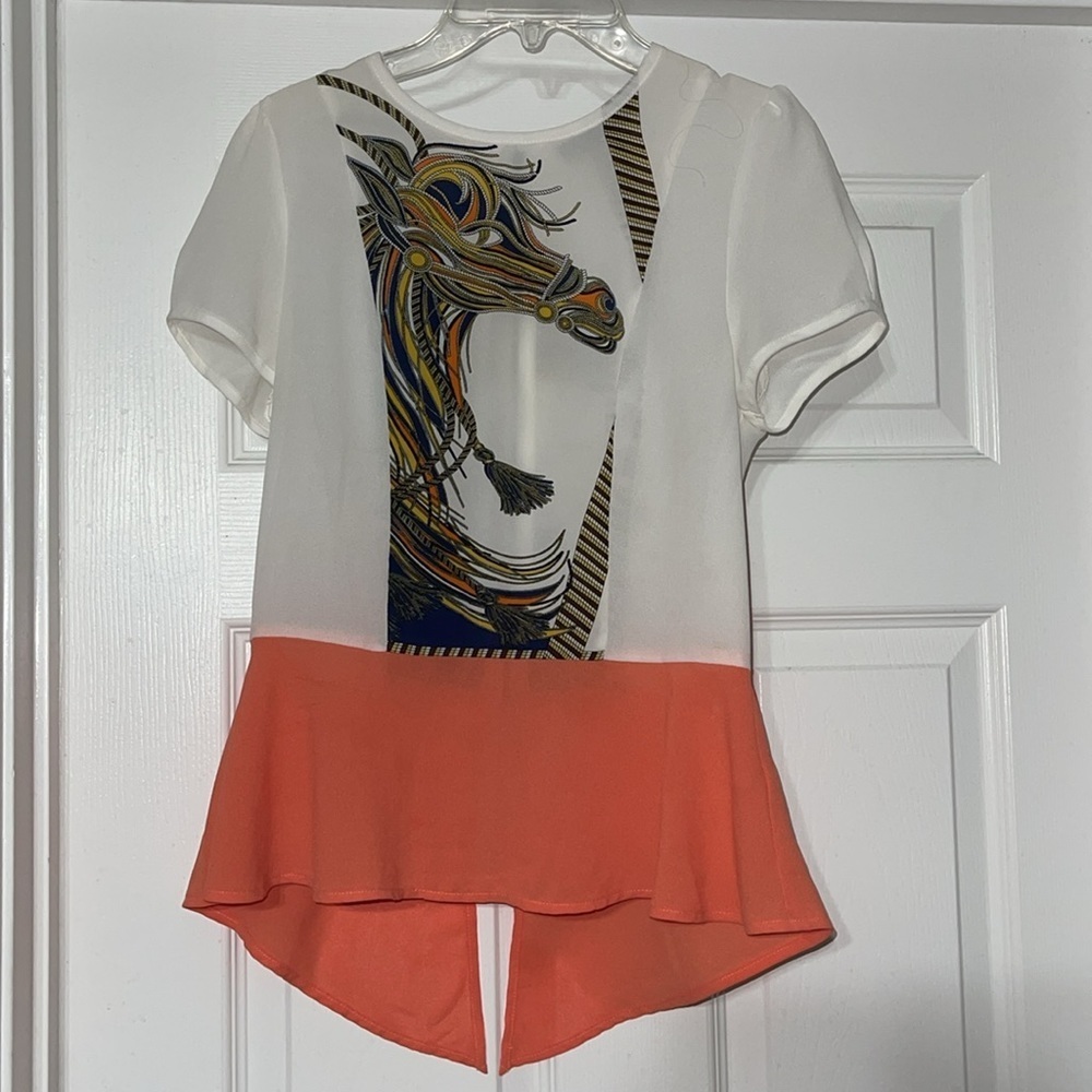THML sheer blouse XS